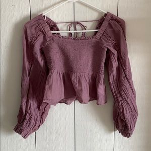 American Eagle Crop Boho Top - Size Small